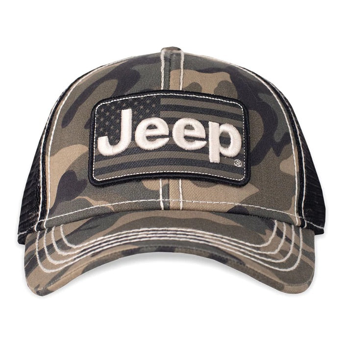 Camo Jeep Flag Hat