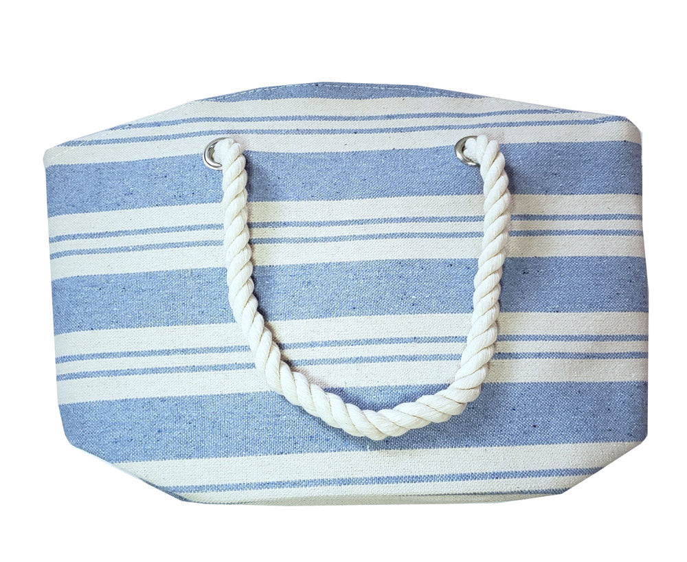 Medium MI Blue Rope Striped Bag
