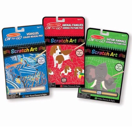 On The Go Scratch Art Color-Reveal Pad