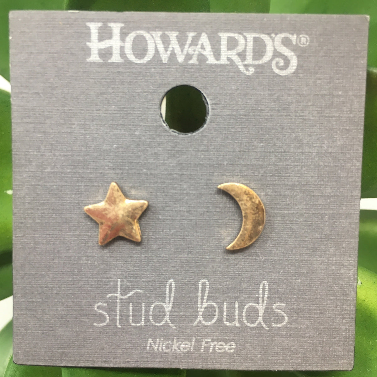 Moon &amp; Star Stud Buds Earrings