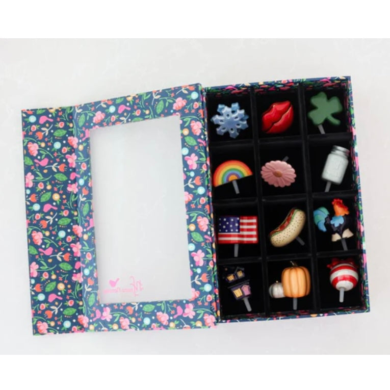 12 Section Floral Minis Keepsake Box