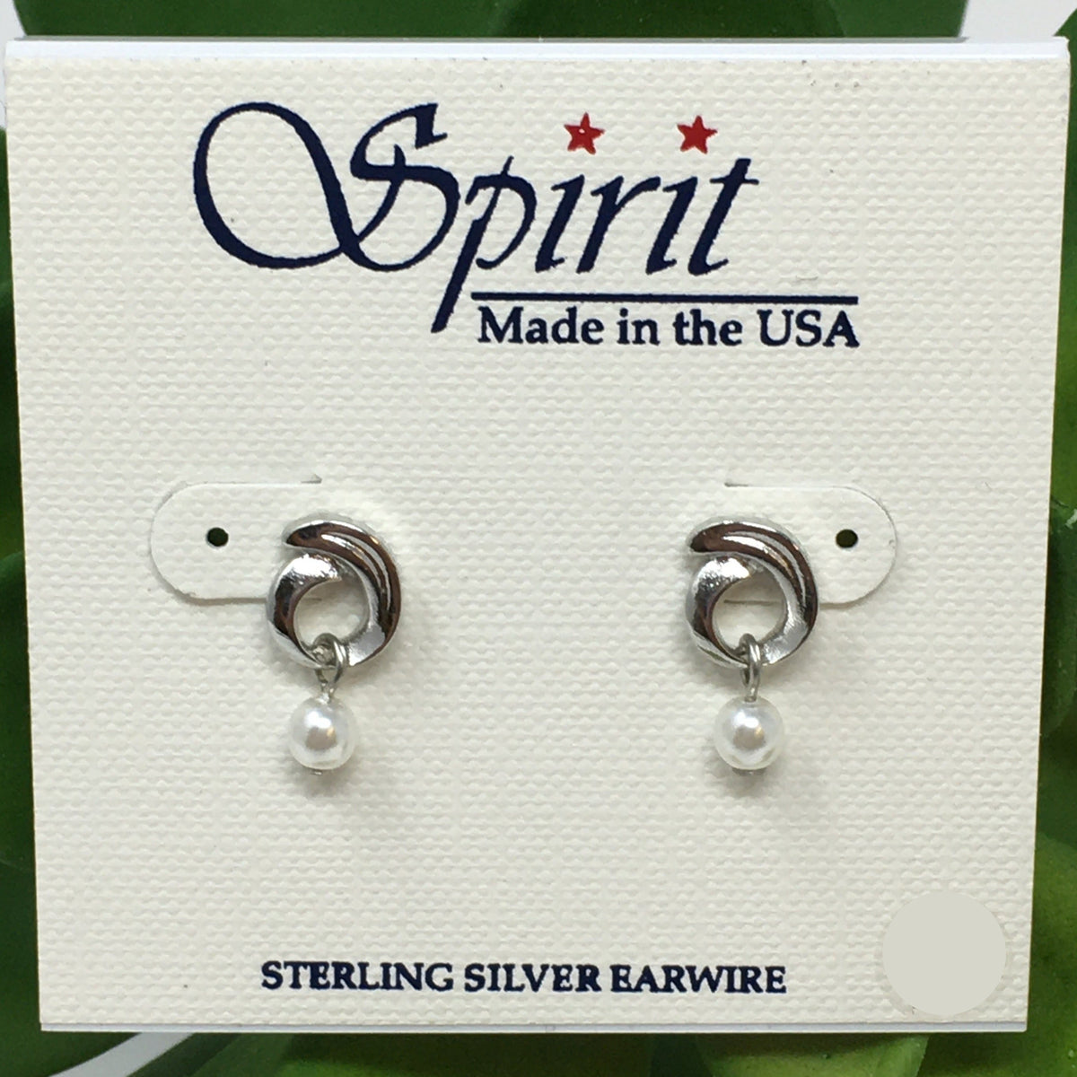 Sm Curl w/ Stone Drop Earring Spirit