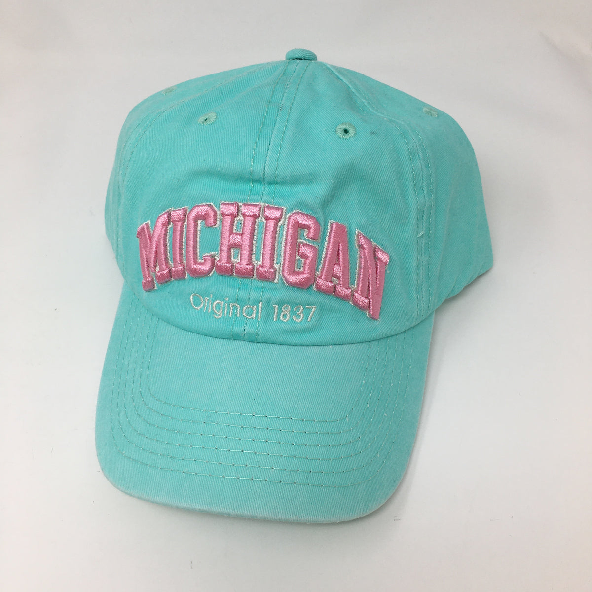 Michigan Beach Glass Blue Baseball Hat