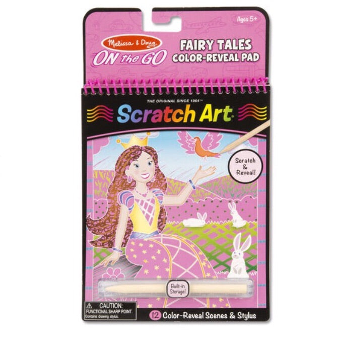 On The Go Scratch Art Color-Reveal Pad