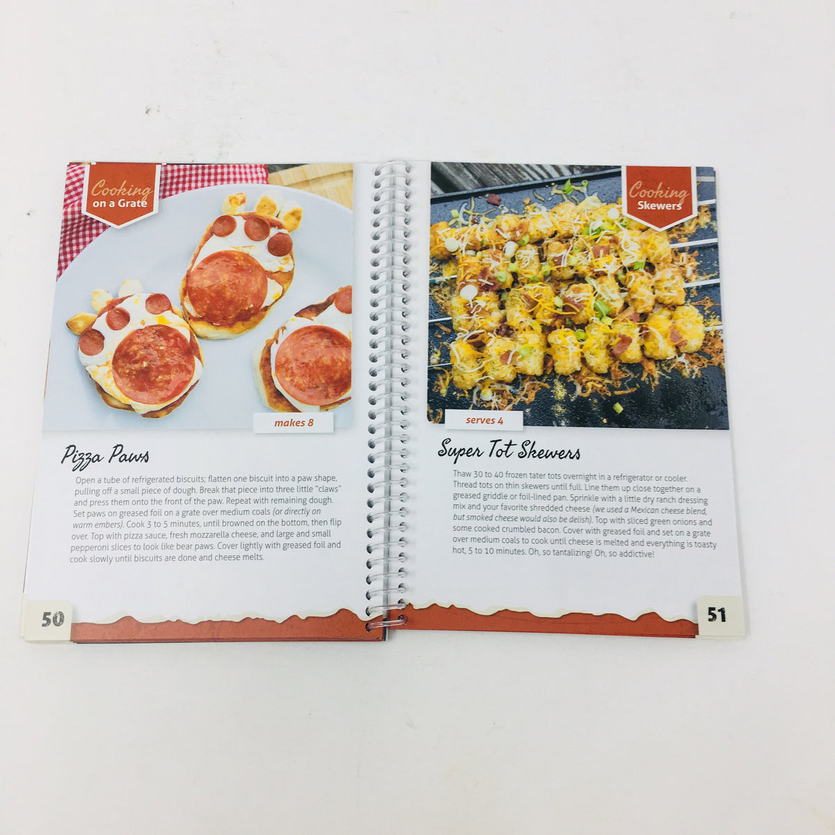 interior pages of cookbook showing recipes