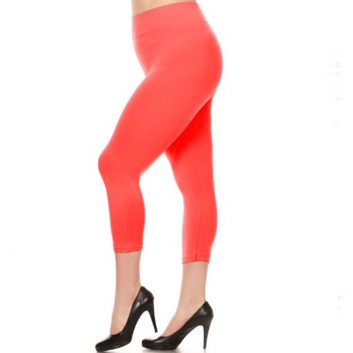 Yelete Capri Leggings Plus Size