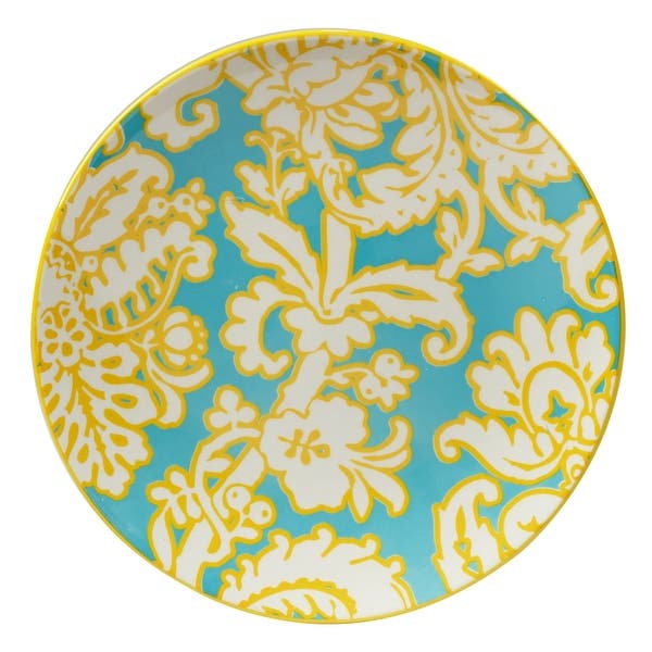 Damask Floral Salad/Dessert Plate
