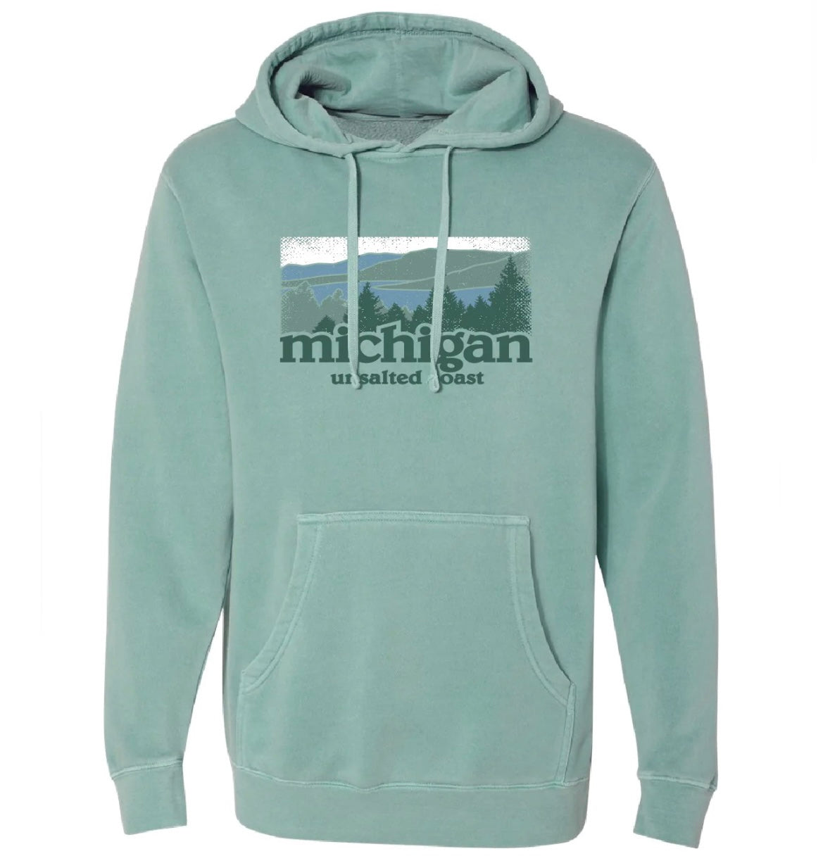 UC Michigan in Green Landscape Hoodie