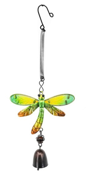 13&quot; Glass &amp; Metal Bouncy Friends Bell Windchime