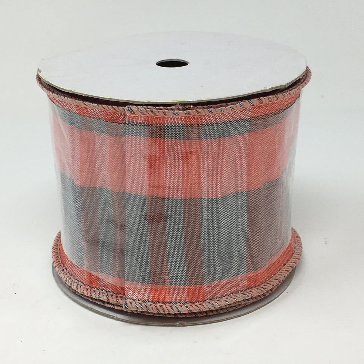 Spring Faded Shimmer Plaid Ribbon