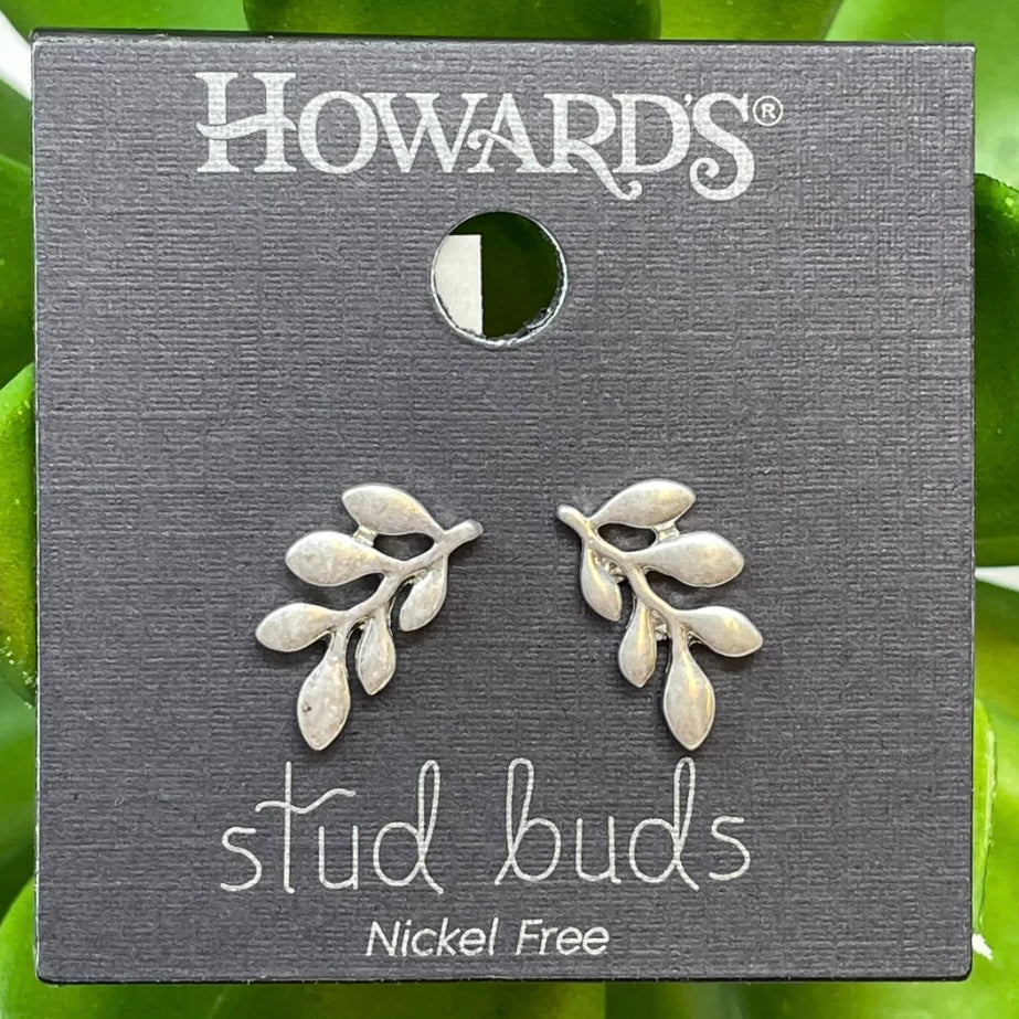 Leaf Stud Buds Earrings