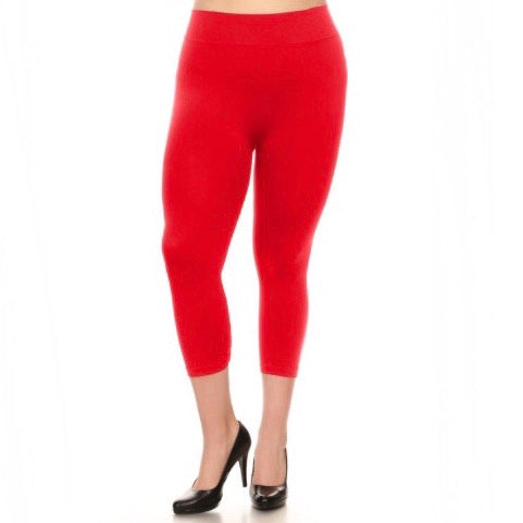 Yelete Capri Leggings Plus Size