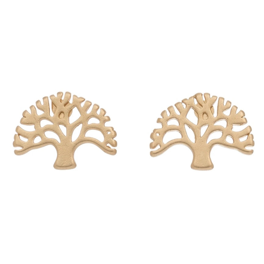 Tree Stud Bud Earrings