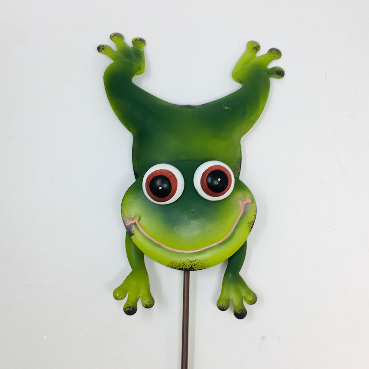 Metal Frog Yard Stake