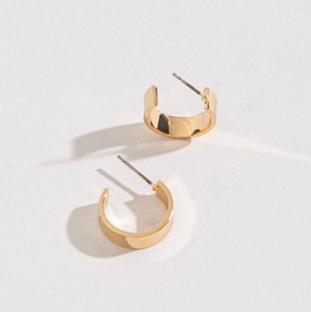 Sm Flat Hoop Earrings