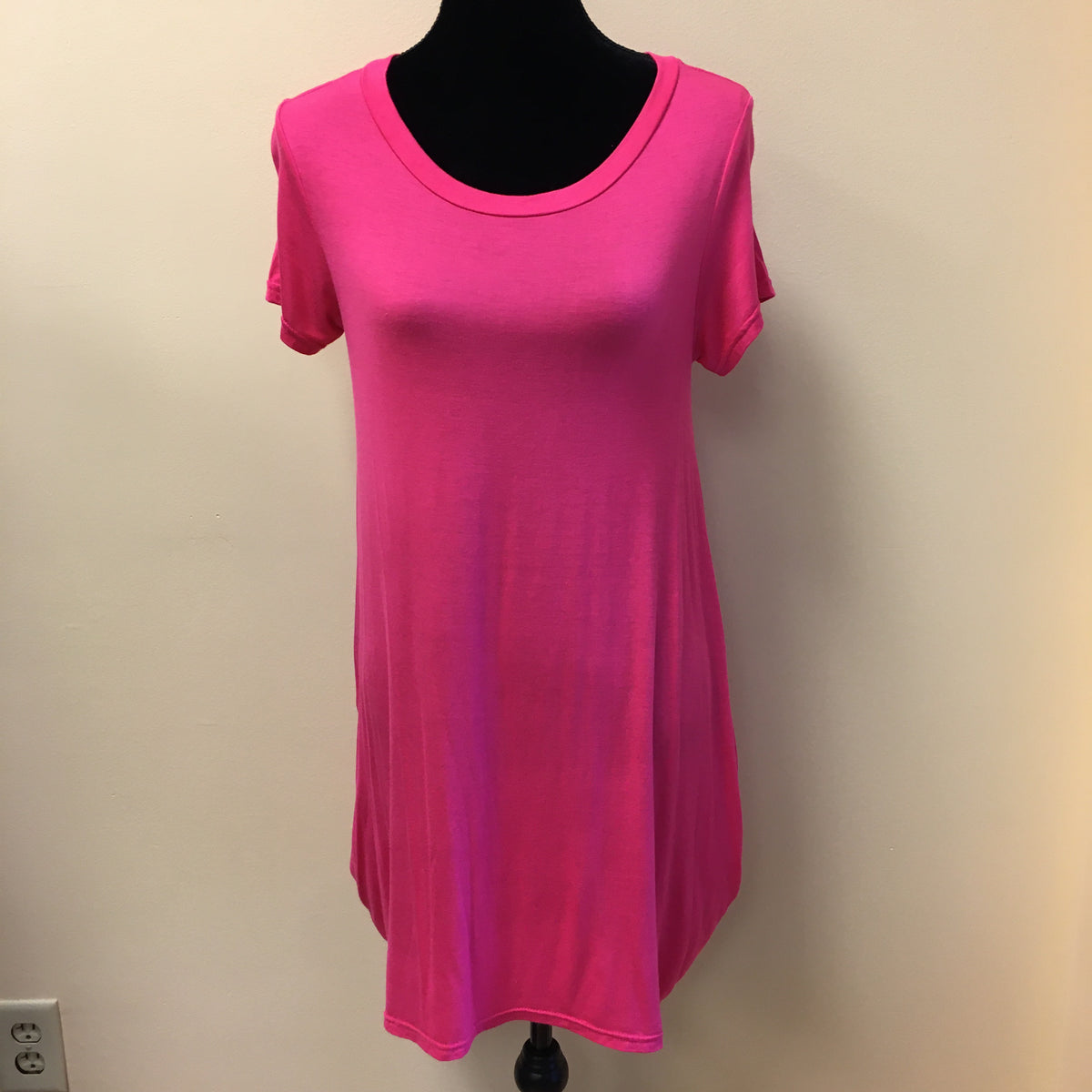 Short Sleeve Scoop Neck Dress