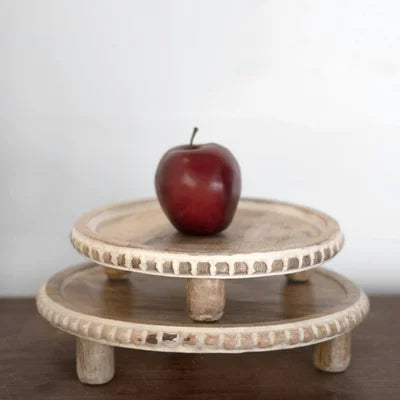 Round Mango Wood Tray