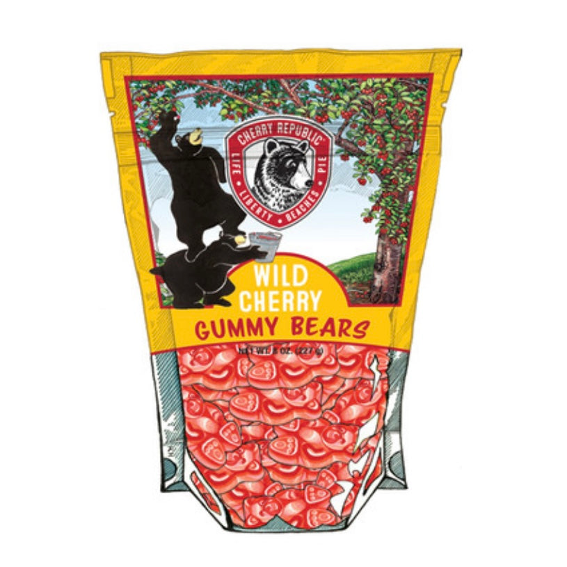 Wild Cherry Gummy Bears 8oz