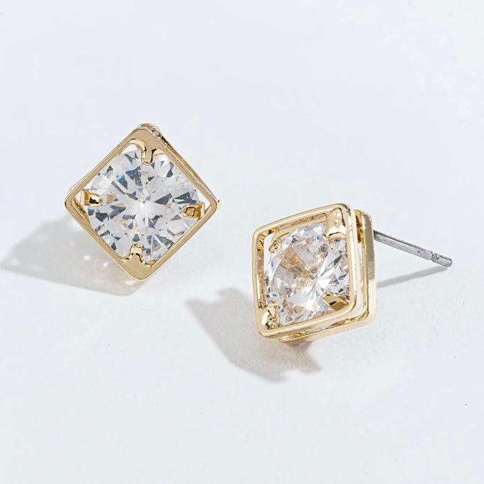 Diamond Frame Dazzlers Earrings