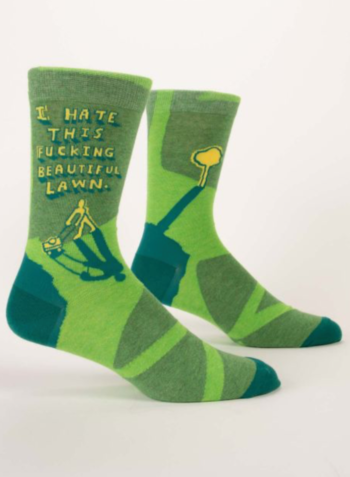 I Hate This F*cking Beautiful Lawn Men&#39;s Socks