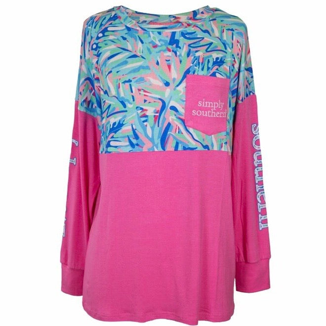 Pink Simply Jersey Abstract