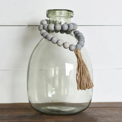 17&quot; Grey Bead w/ Tassle