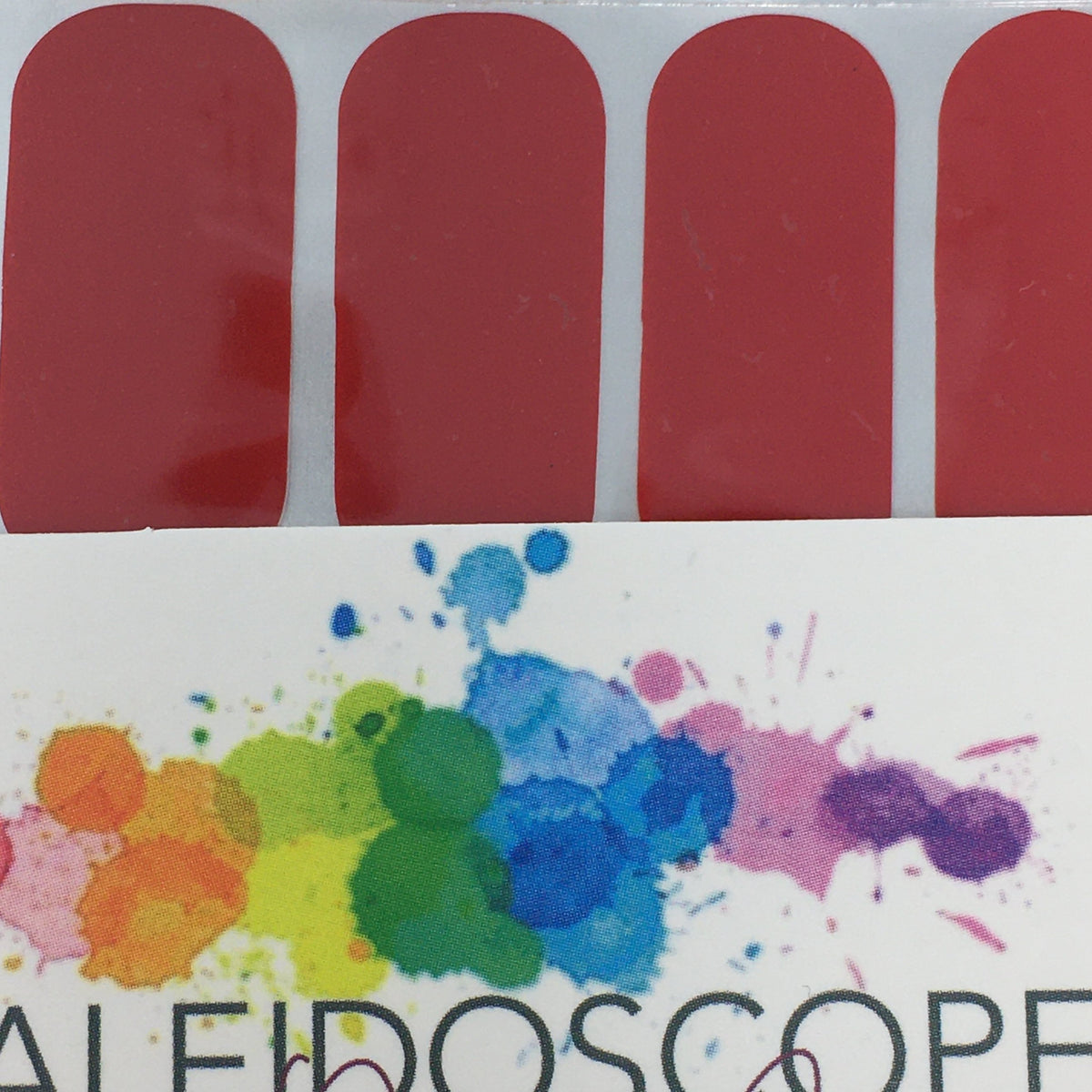 Kaleidoscope Nail Strips Red/Black/White Collection