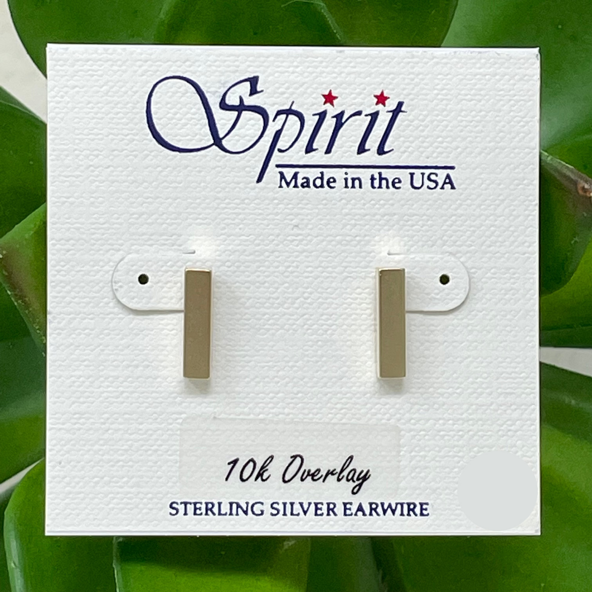 Sleek Modern Bar Earrings Spirit