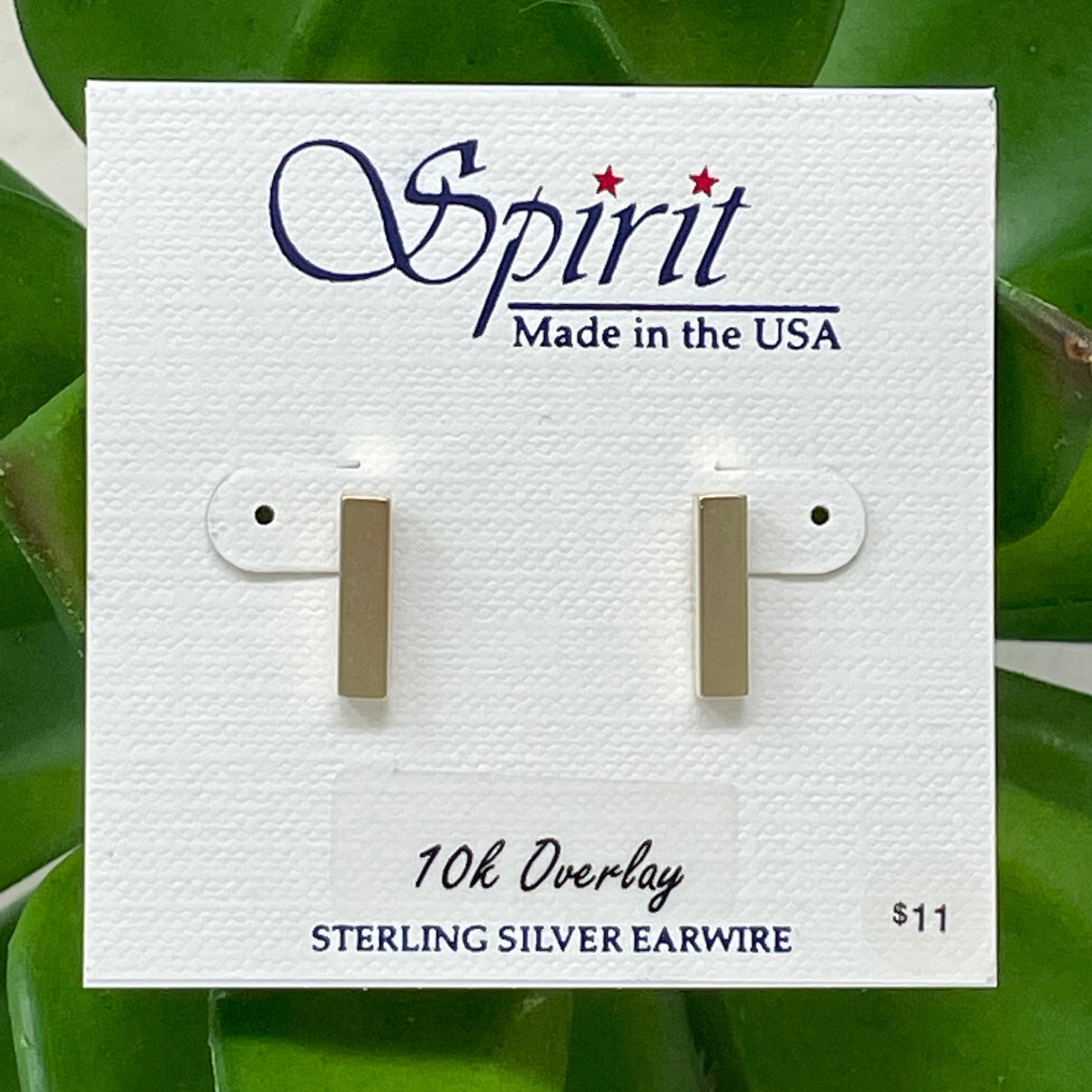 Sleek Modern Bar Earrings Spirit