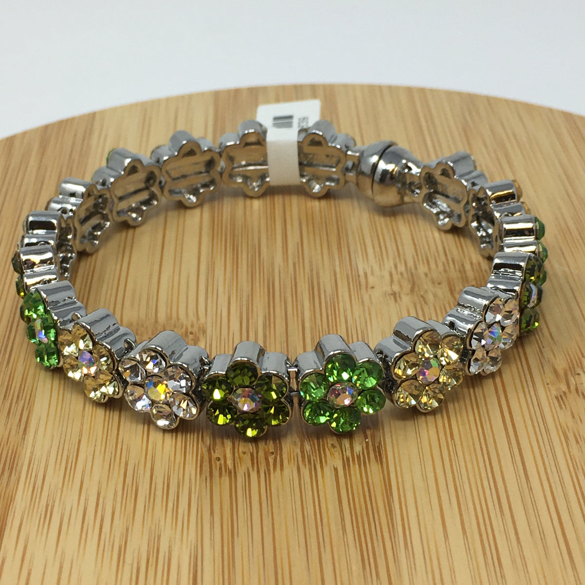 Magnetic Closure Rhinestone Bracelet