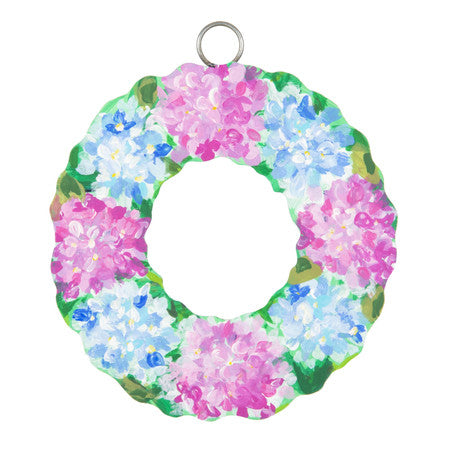 Hydrangea Wreath Metal Charm RTC