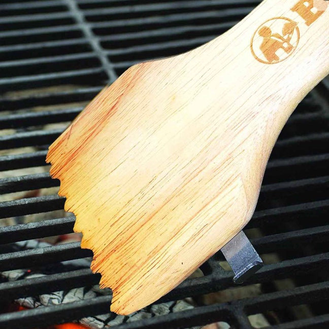 Wooden BBQ Butler Grate Scraper