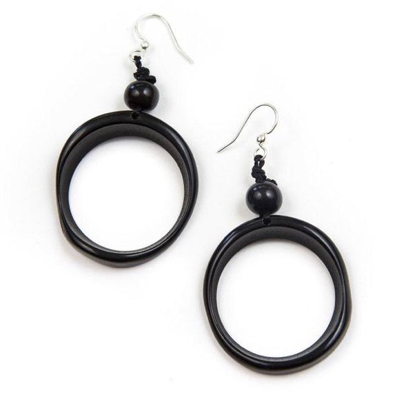 Tagua Ring Of Life Earrings