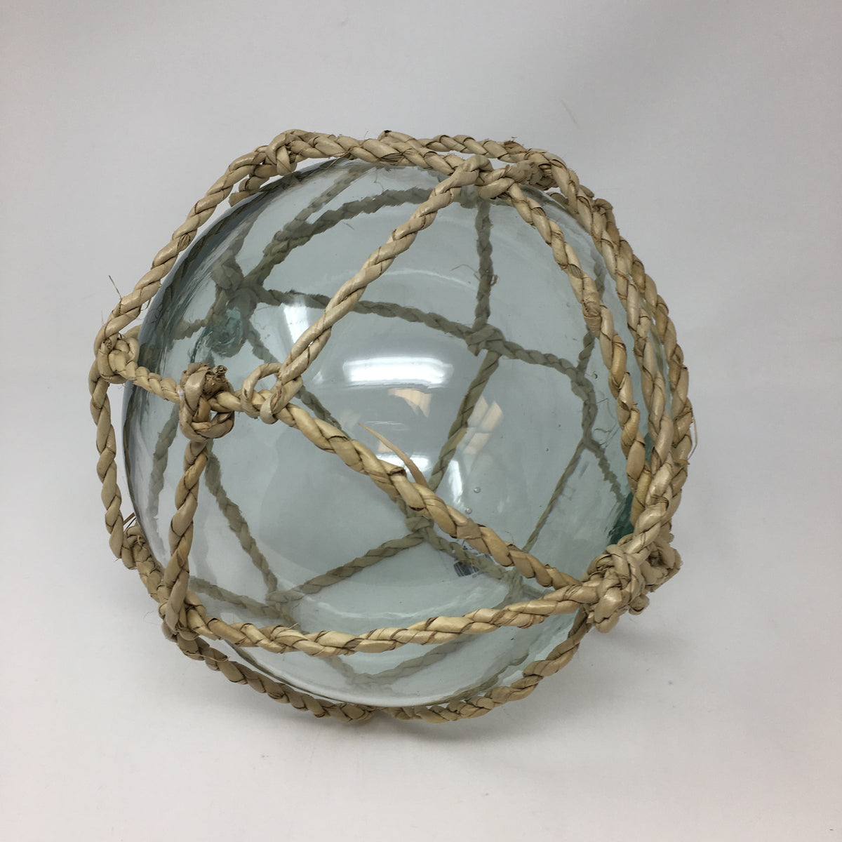 Glass Ball w/ Buri Rope Weave