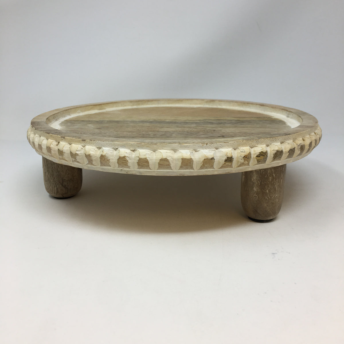 Round Mango Wood Tray