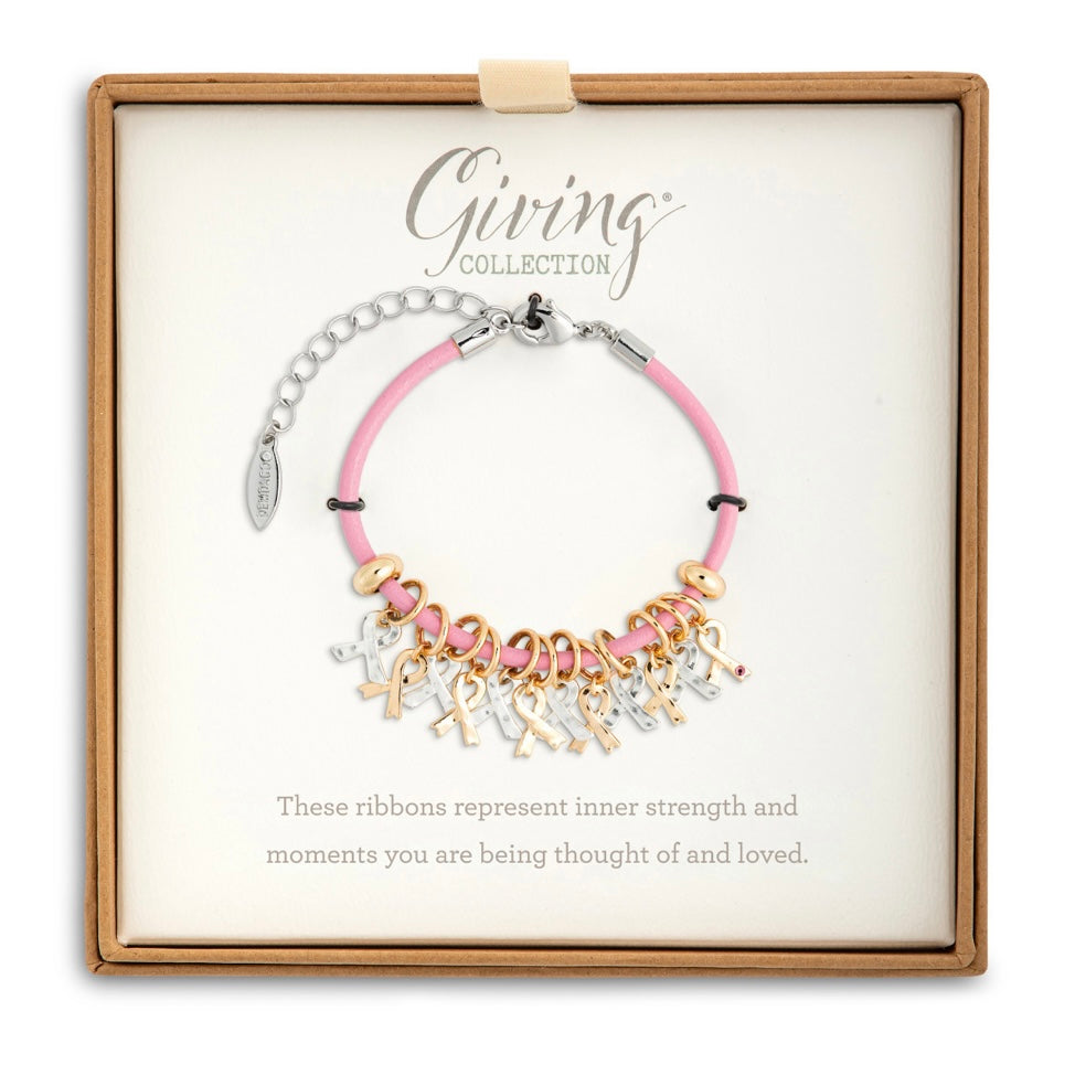 Pink Ribbon Giving Bracelet