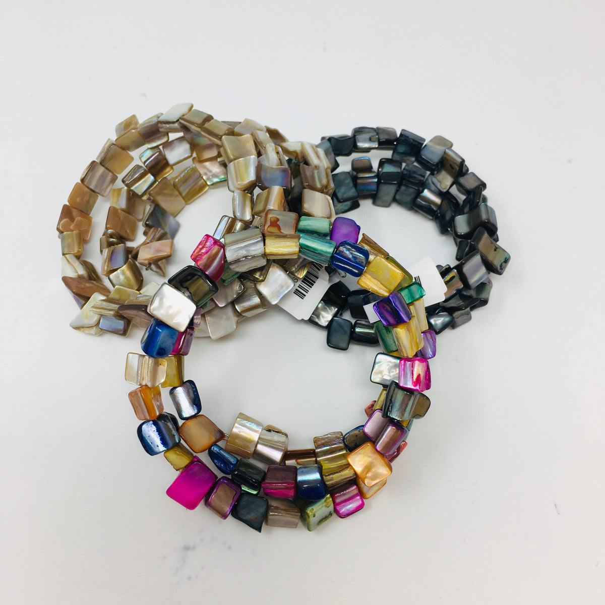 Nugget Shell Spiral Bracelet