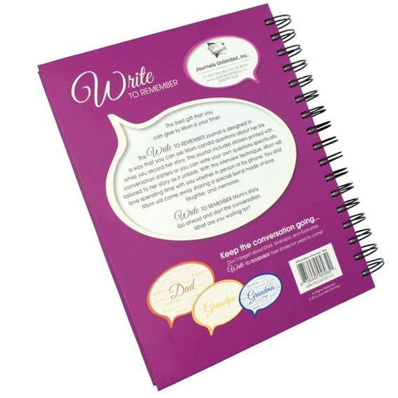 Write to Remember Journal