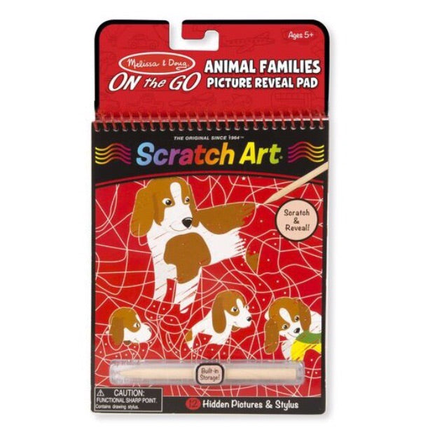 On The Go Scratch Art Color-Reveal Pad