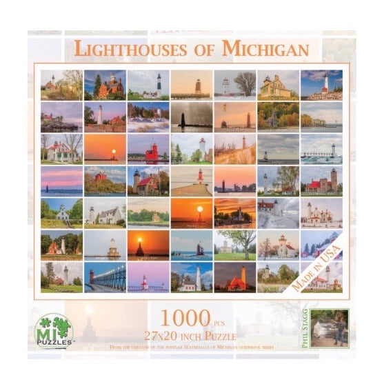 Lighthouses of Michigan 1000 pc Puzzle