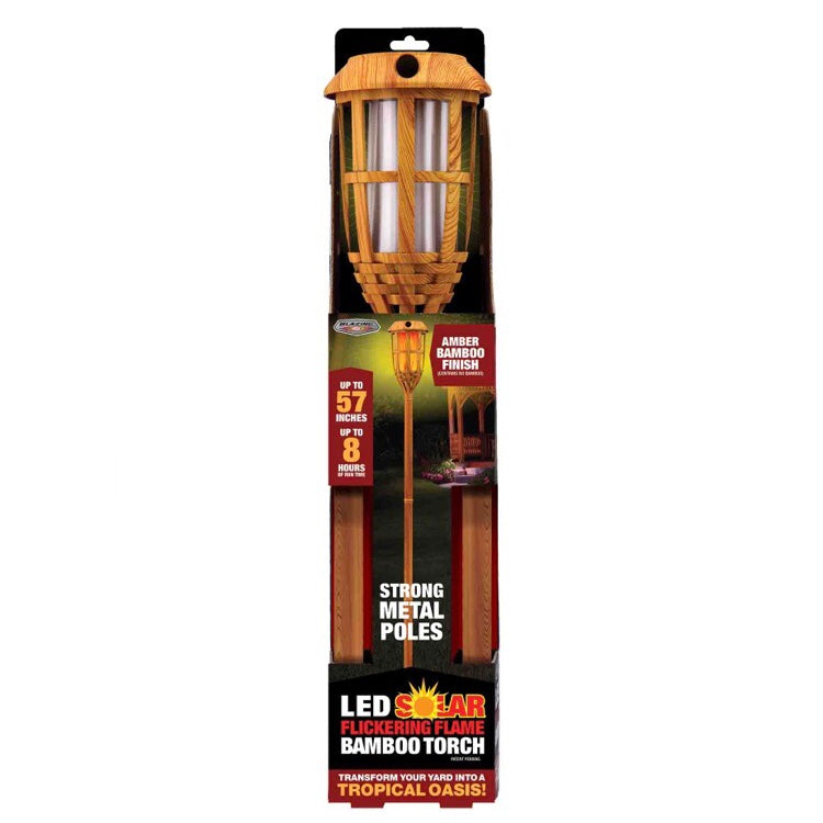 LED Solar Bamboo Torch