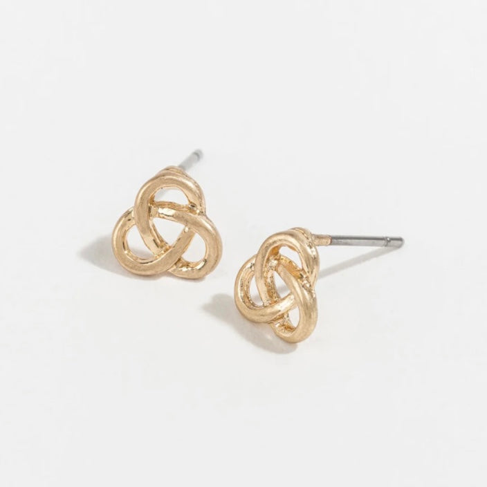 Trinity Stud Bud Earrings
