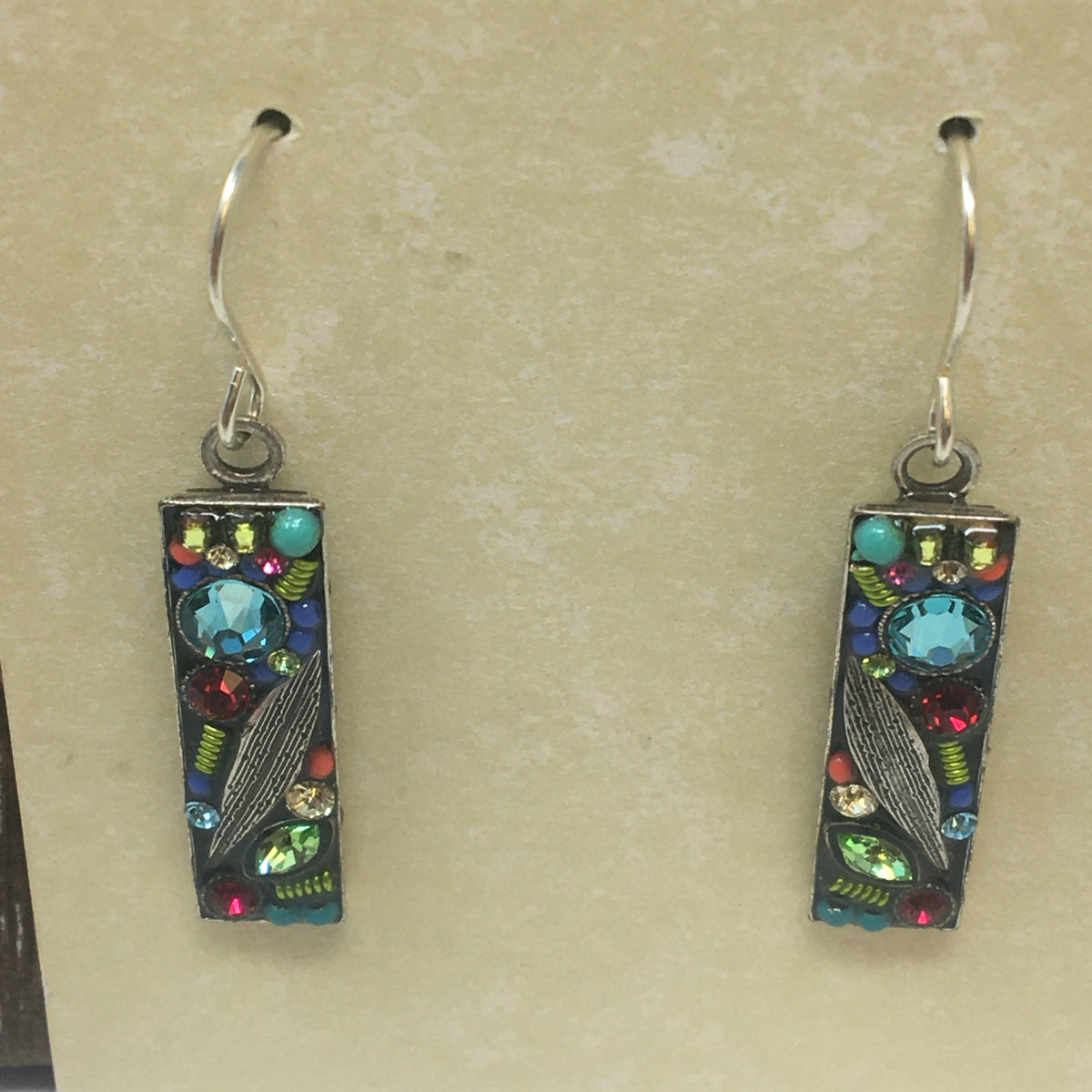 Botanical Rectangle Lg. Earrings