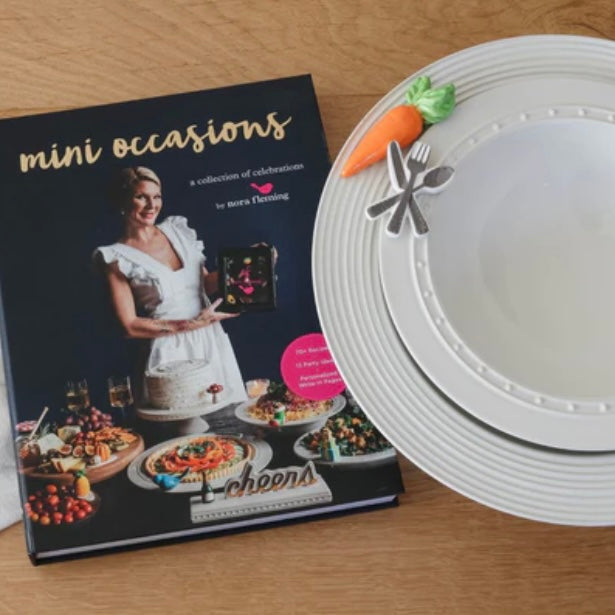 Mini Occasions Cookbook w/ Mini Stack of Books