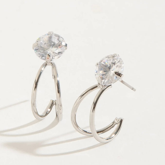 Double Hoop Dazzlers Earrings