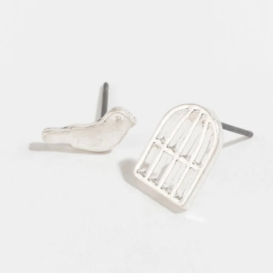 Bird Cage Stud Buds Earrings