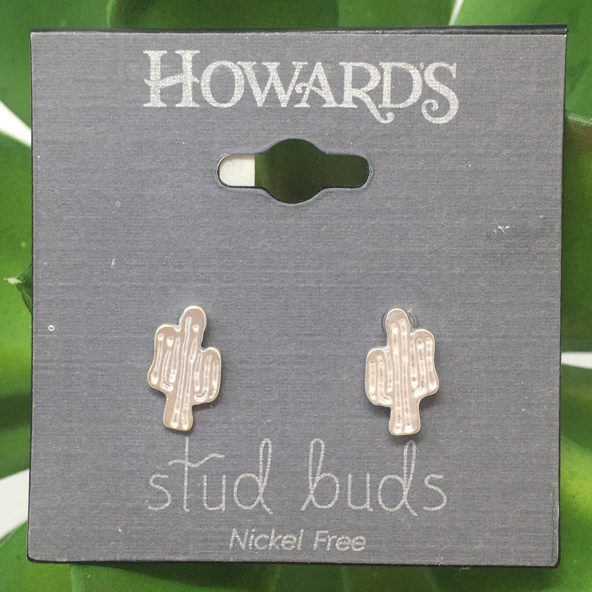 Cactus Stud Bud Earrings