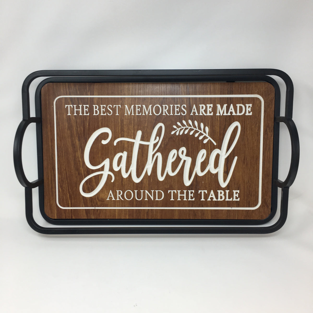 Metal Engraved Wood Harvest Tray