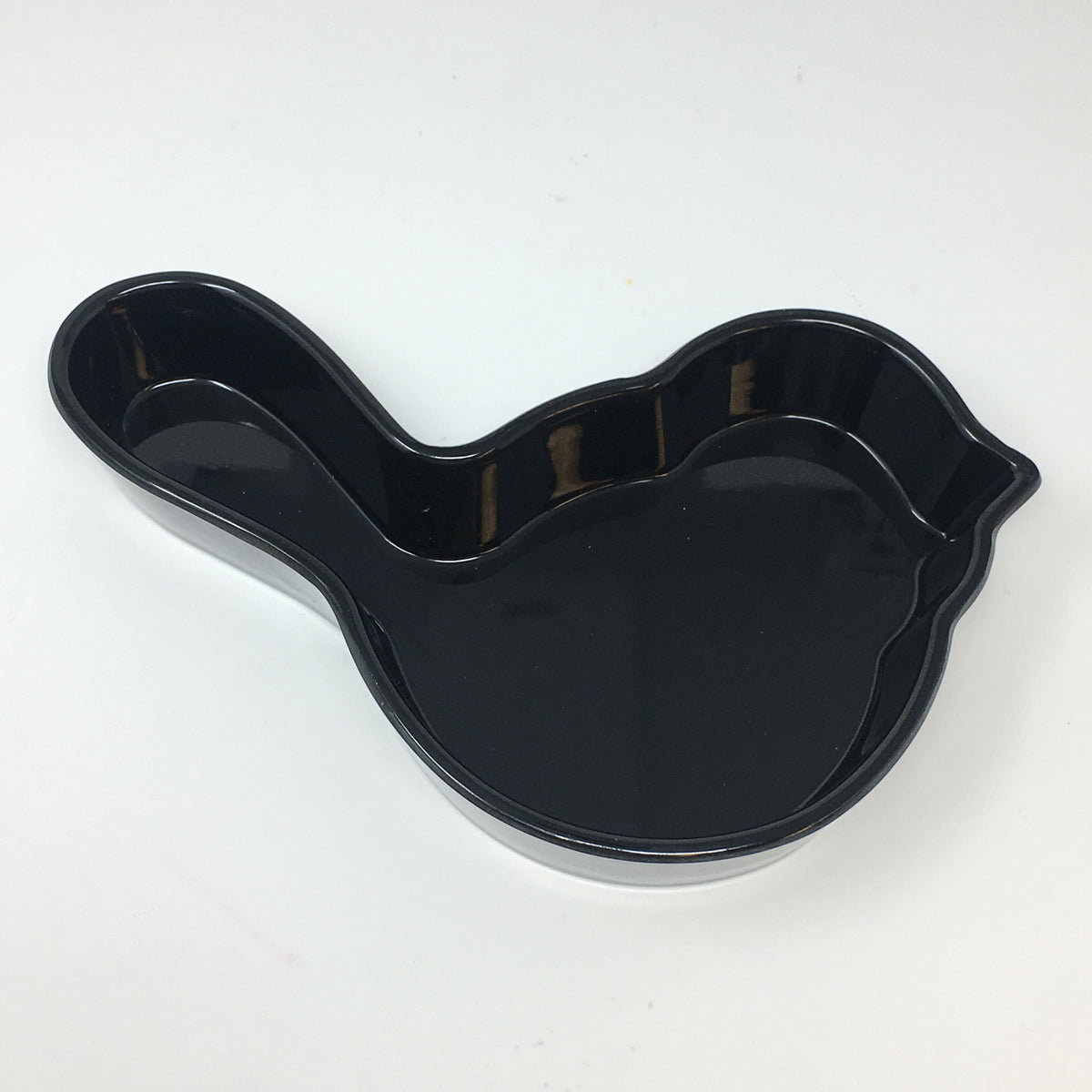 Melamine Bird Dish Black Ltd Ed - Retired