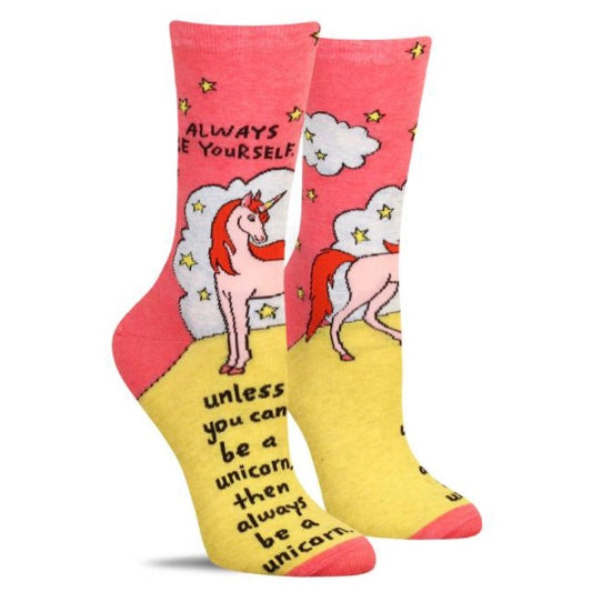 Always Be Yourself Unicorn Women&#39;s Socks